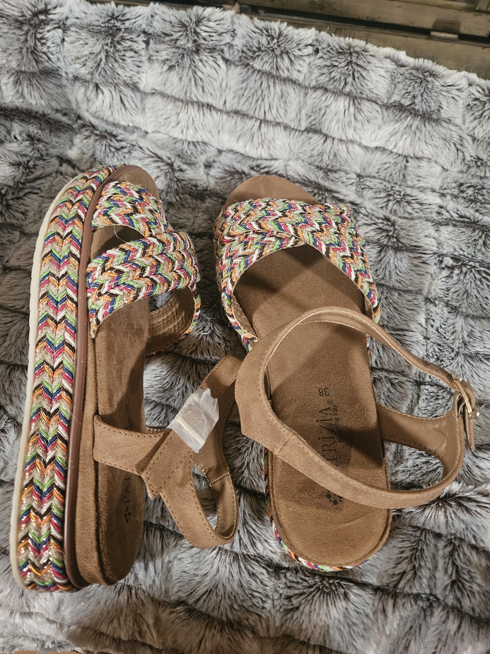 Patrizia Braided Multicolor Espadrille Platform Sandals - Women